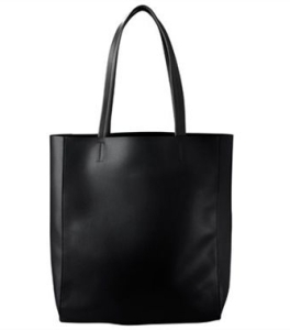 HEATHER NORTH-SOUTH TOTE - BLACK